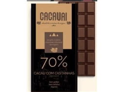 Chocolate Cacauai 70% cacau com Castanhas